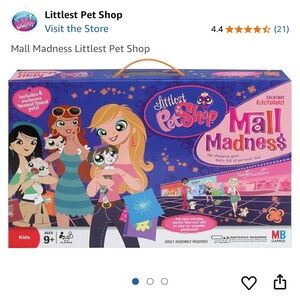 Littlest Pet Shop Mall Madness electronic board game (incomplete)